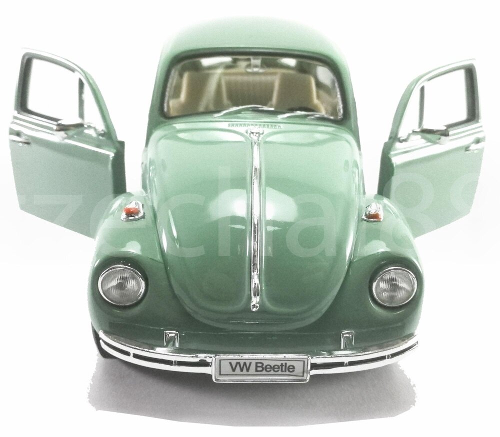 Welly 1:24 Die-Cast Volkswagen Beetle (Hard-Top) Car Green Color Model Collection