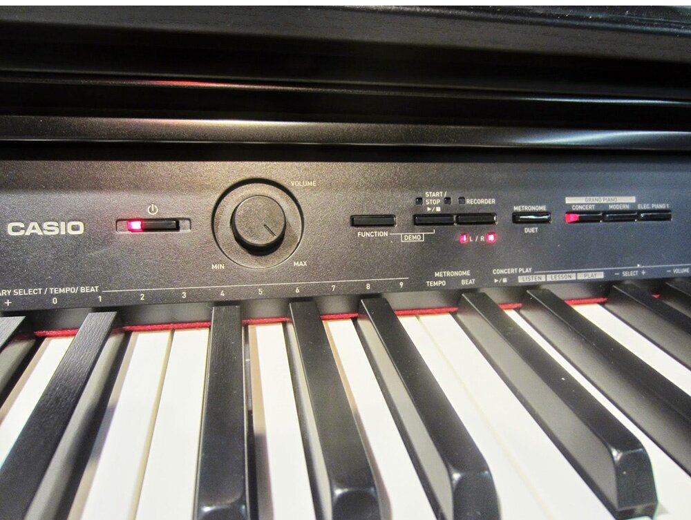 88 Key Casio PX-760 PRIVIA Electronic Keyboard Piano Organ Tri sensor Scaled Hammer Action Keyboard II Simulated ebony and ivory keys