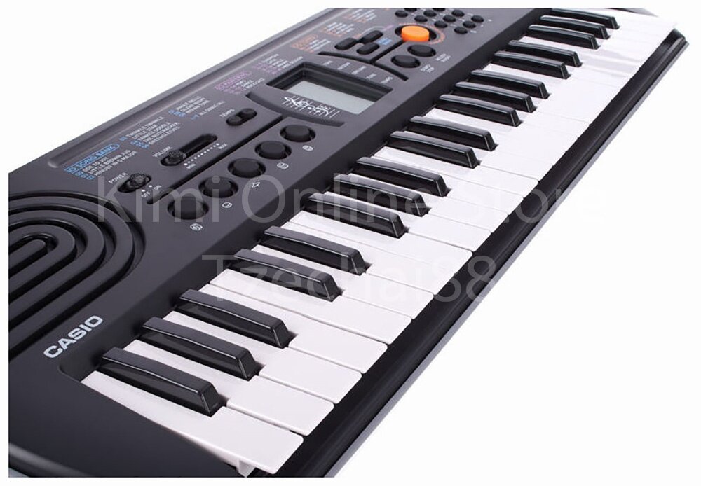 44 Key Casio SA-77 Orange Mini Electronic Keyboard Piano Organ LCD 8 Note Polyphony 100 Tones 50 Patterns 10 Song One Touch Switch
