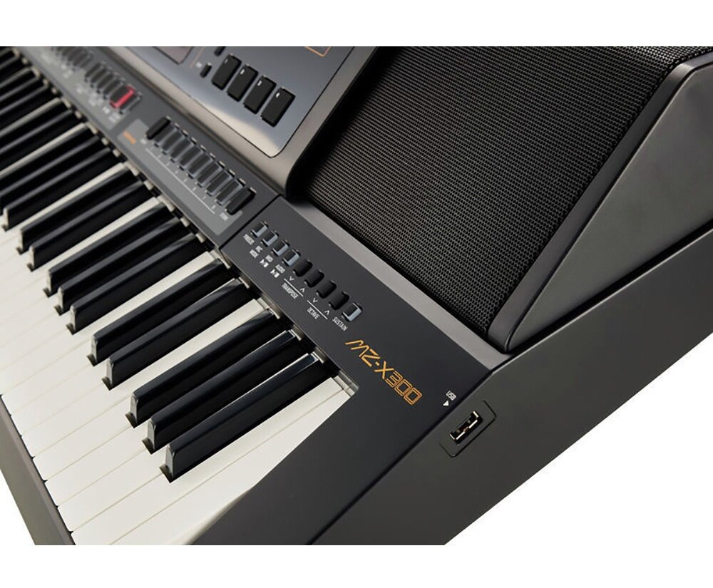 61 Key Casio MZ-X300 Electronic Keyboard Piano Organ 900 Preset Tones 280 Rhythms 4Phrase Pads Color Touch LCD XY-Graph Parametric EQ Drabar Organ Real Time