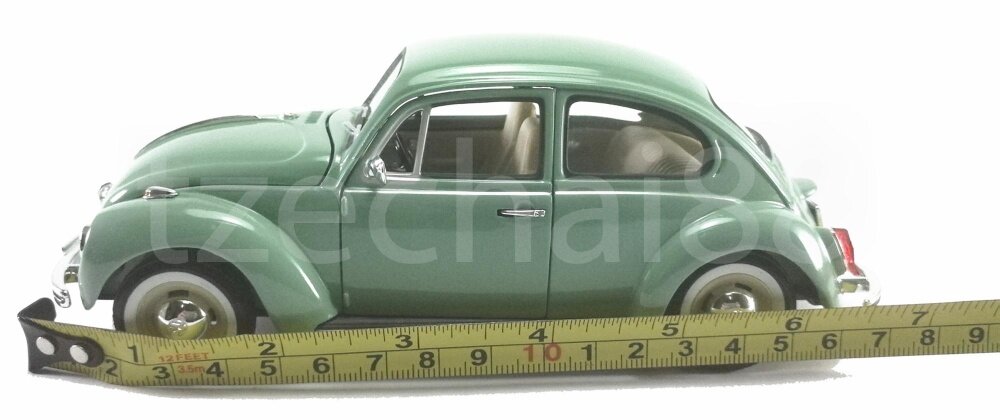 Welly 1:24 Die-Cast Volkswagen Beetle (Hard-Top) Car Green Color Model Collection