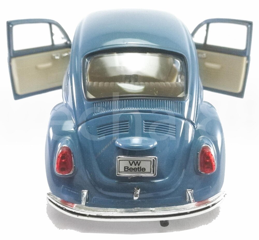 Welly 1:24 Die-Cast Volkswagen Beetle (Hard-Top) Car Blue Color Model Collection