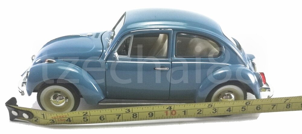 Welly 1:24 Die-Cast Volkswagen Beetle (Hard-Top) Car Blue Color Model Collection