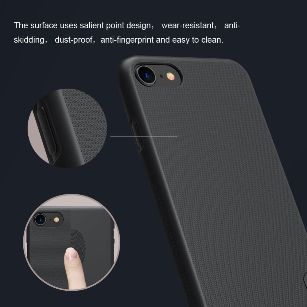 Nillkin Super Frosted Shield Matte cover case for Apple iPhone 8 + free screen protector