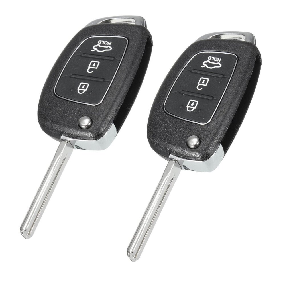 Automobile Locksmith 3 Button Remote Flip Key Shell Case for Hyundai Santa ix45 ix35 i20 Santa Fe keyless entry remote fob