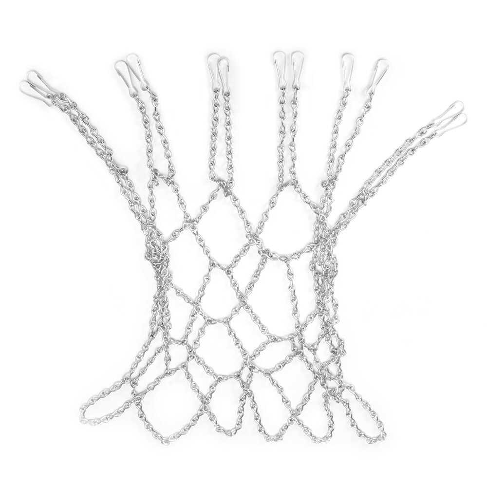 Generic Basketball Metal Chain Net Official Size Rims Hoop 12 Loop
