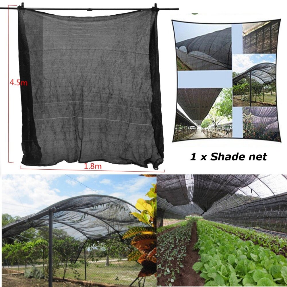 Sunblock Shade Cloth 90/% Grey with Free Fabric Clips,for Plant Cover