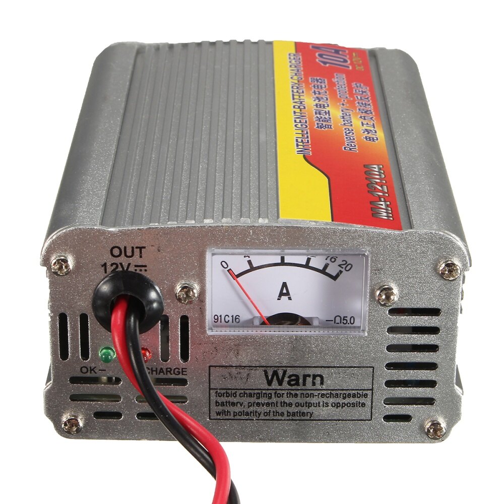 Generic 12V 50AH105AH 10A Car Battery Charger Battery Charger Lead