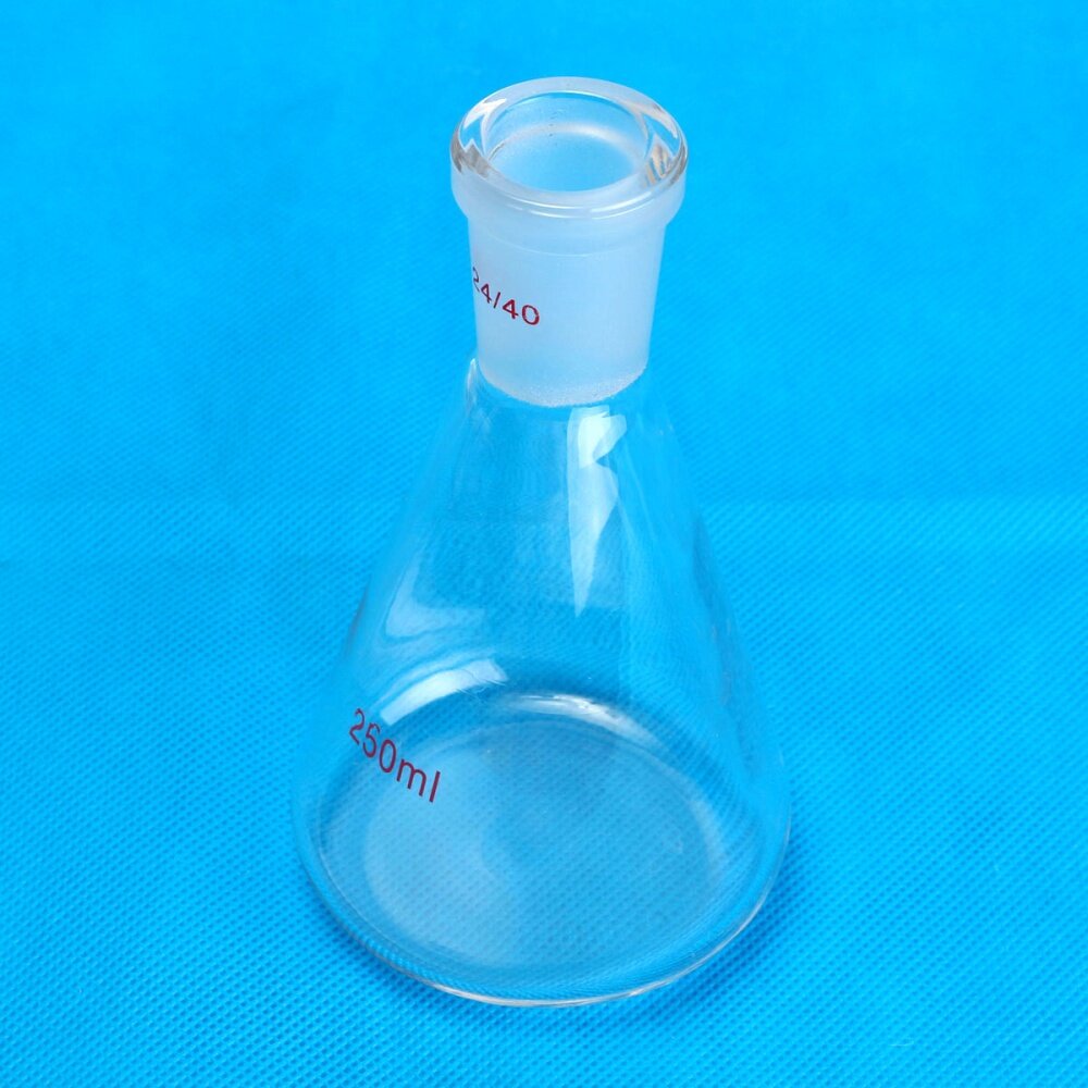 Generic 250ml,24/40,Glass Erlenmeyer Flask,Chemistry Conical Bottle